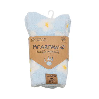 GIRLS DAISY COZY CREW 2PPK
