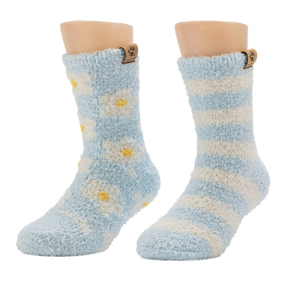 GIRLS DAISY COZY CREW 2PPK