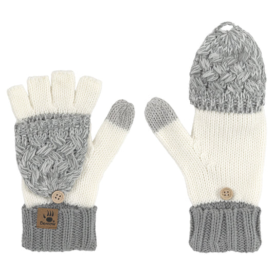 HAT GLOVE SET 2PK LT GREY