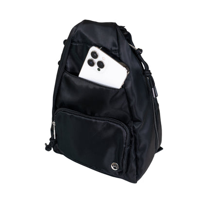 SPORTY CONVERTIBLE BACKPACK/SLING BLACK