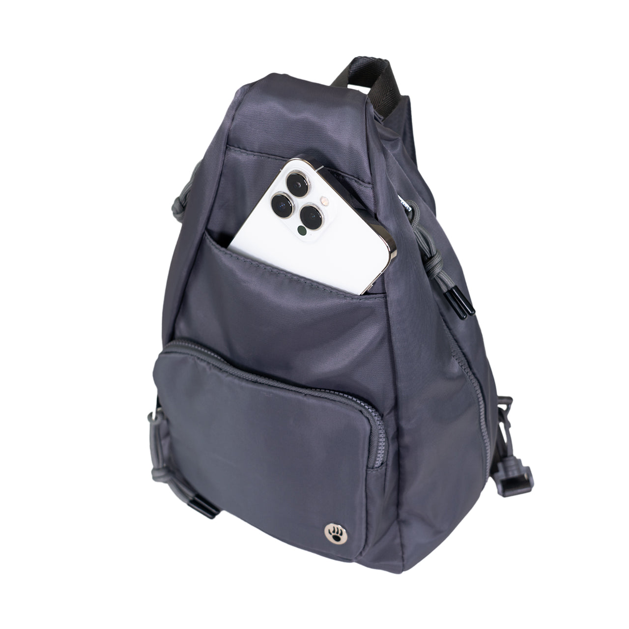 SPORTY CONVERTIBLE BACKPACK/SLING DARK GRAY