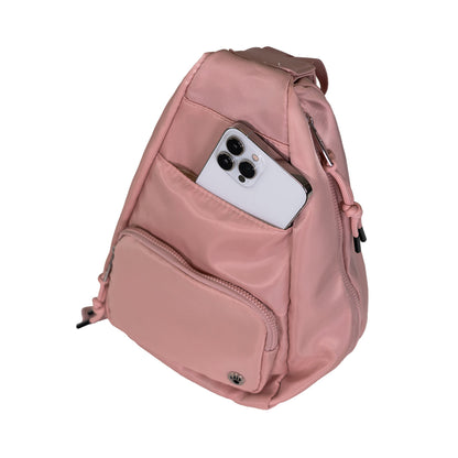 SPORTY CONVERTIBLE BACKPACK/SLING BLUSH